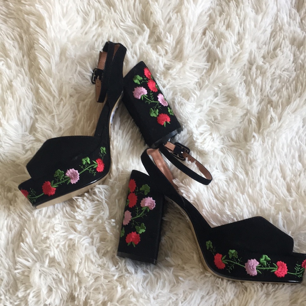 FINAL PRICE  {Topshop} Embellished Block Heels